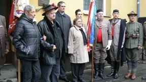 Odhalování pamětní desky manželů Smržových, 2016 Odhalování pamětní desky manželů Smržových, 2016