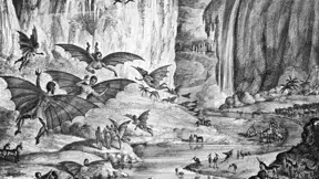 Ilustrace měsíčních lidí, tvorů a přírody Ilustrace měsíčních lidí, tvorů a přírody